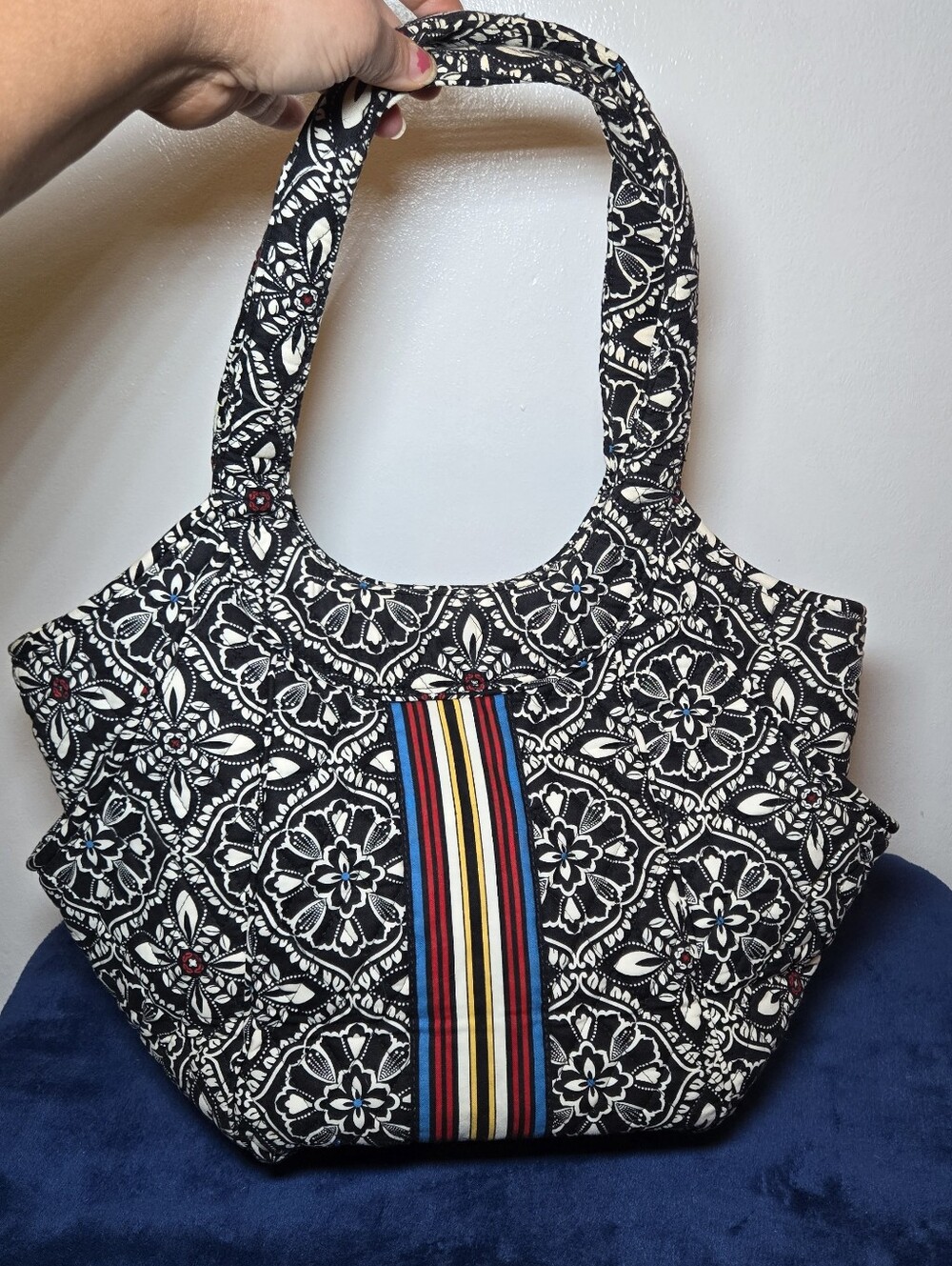 NWOT  Vera Bradley Quilted Shoulder Bag In Retired Barcelona Pattern